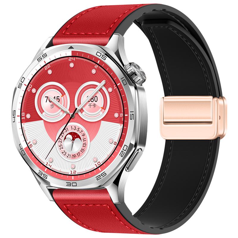 22 мм 20 мм кожаный силиконовый ремешок для Huawei Watch GT6/GT6 Pro/5/GT5 GT4 3 46 мм Сменный браслет для Amazfit Bip 6/GTR/GTS4