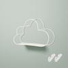 Cloud Shape Wall Shelf Rack Storage Organizer Hanging Decorative Home Decorations