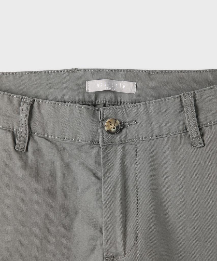 PANICALE Gray Regular Slim Fit Cotton Pants (Type A)