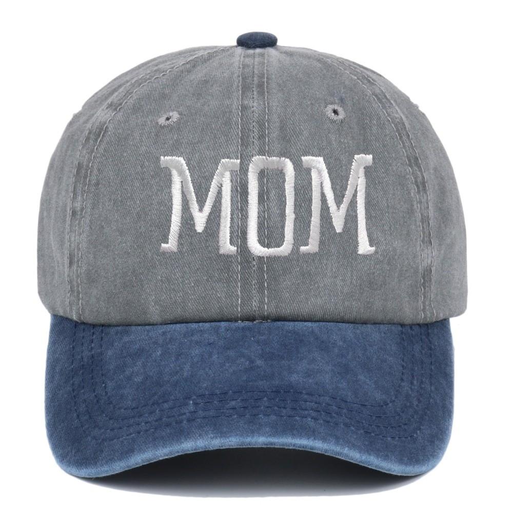 2pcs/set Washed Cotton Couple Mom Dad Baseball Cap Adjustable Sun Hat Vintage Dad Hat For Man Women