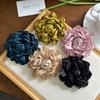Elegant Korean Style Big Size Cloth Camellia Flower Brooch For Women Girls Fashion Classic Party Wedding Corsages Pin Gift