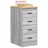 VidaXL Garage Storage Cabinet Sonoma Grey 40x51x85 Cm Pine Wood, Cabinet, Tool Cabinet, Low Cabinet, Cabinet of 860594
