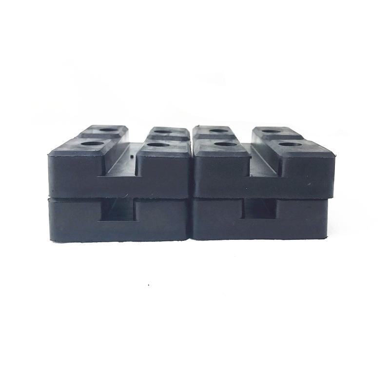 4Pcs Heavy Duty Rectangle Rubber Arm Pads Car Truck Hoist Lift Accessories Black