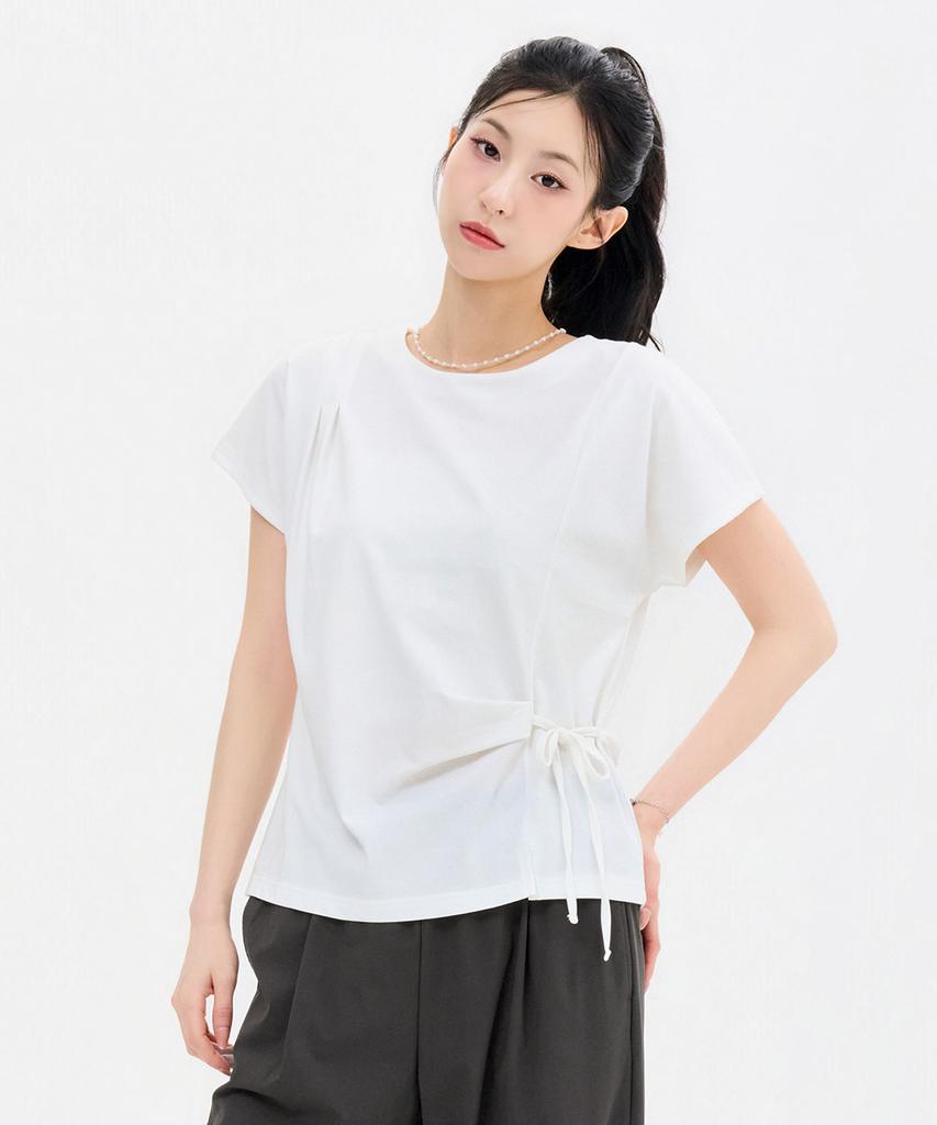 CHASECULT Women'S Adjustable Neck String Short Sleeve T-Shirt-Fbrg5866D0A