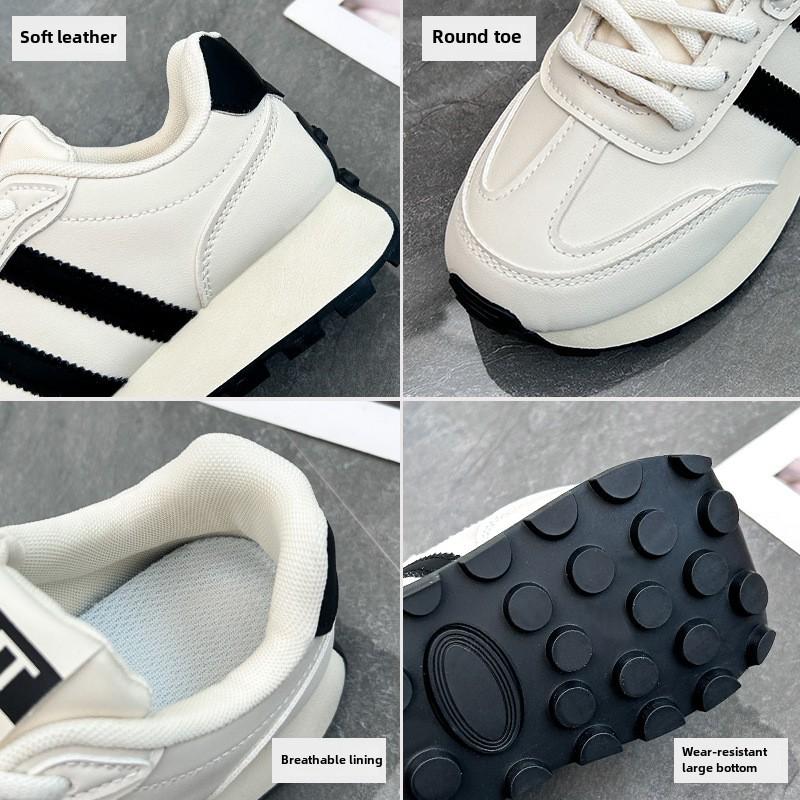 Корейские низкие туфли для папы для женщин на весну, новые дышащие студенческие спортивные туфли, увеличивающие рост, повседневные туфли