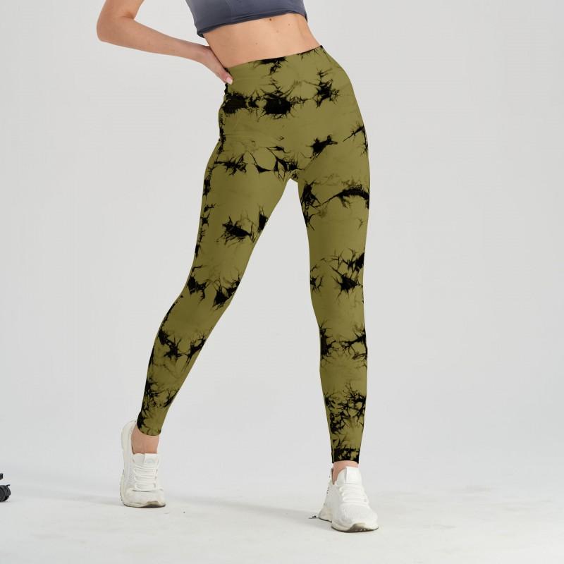 Womens Tie Dye Yoga Pants High Waist Tummy Control Butt Lifting Workout Leggings Seamless Naked Feel Gym Tights