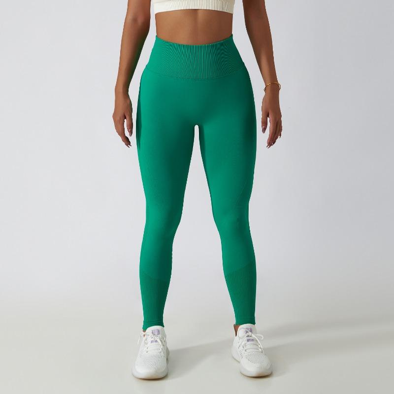 Бесшовные беговые фитнес-повседневные штаны для йоги женские однотонные модные тонкие с высокой талией дышащие спортивные леггинсы для йоги женские брюки для йоги с эффектом пуш-ап 25591