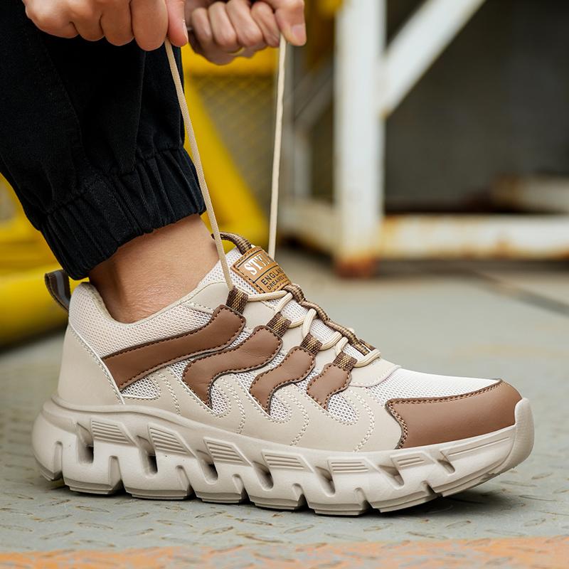 High-quality Safety Shoes Men Steel Wire Comfortable Work Sneakers Indestructible Shoes Anti-smash Anti-puncture Work Shoes