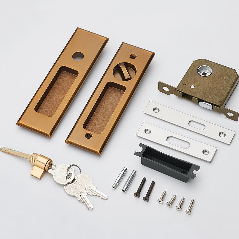 5 стилей раздвижной дверной замок для ванной комнаты и туалета, крючок для замка с невидимым перемещением, дверной замок с ключами