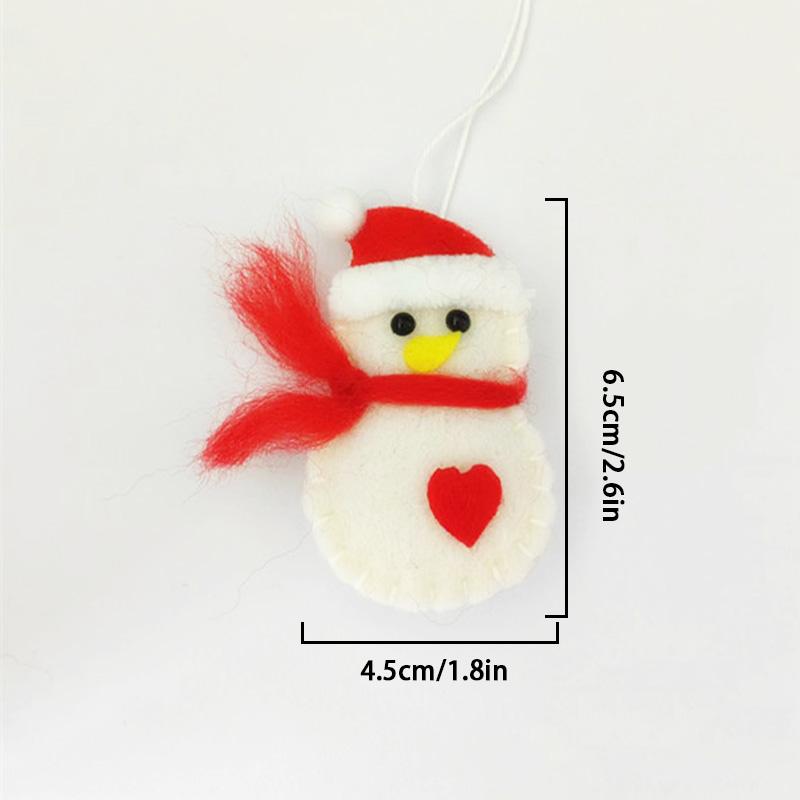 Шерстяной войлок Рождественская елка Леденец Звезда Носки Украшения Сделай сам Рождественская елка Подвесное украшение Ремесло Новогодняя вечеринка Рождественские подарки