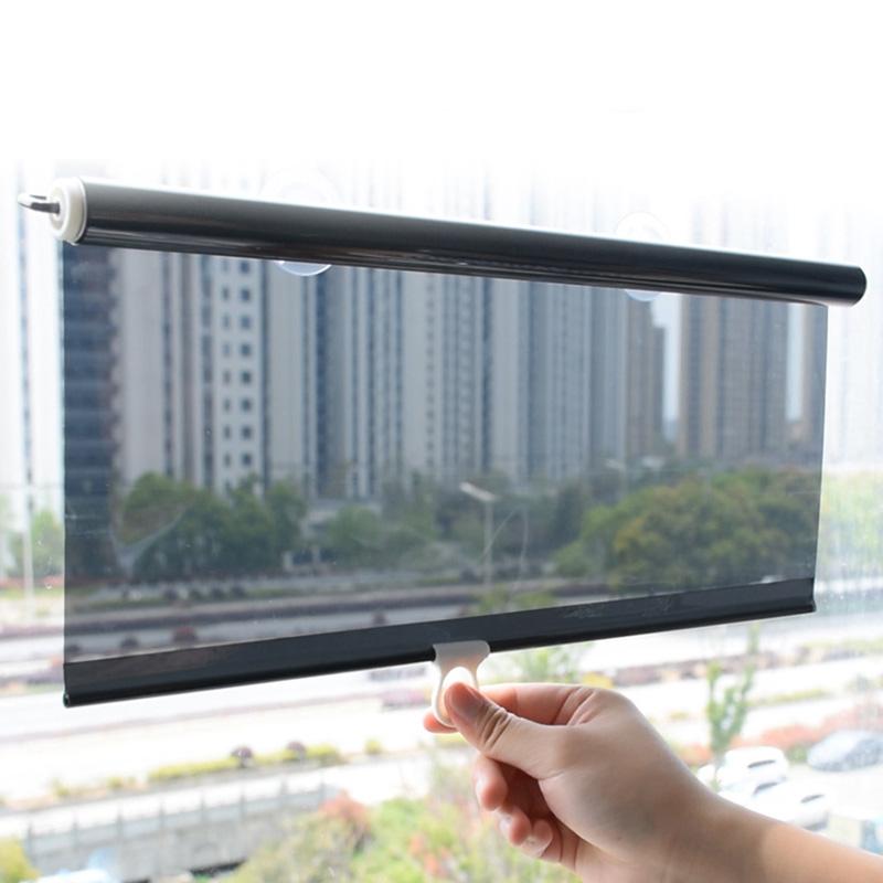 1 шт. затемняющая оконная пленка ПЭТ присоска рулонные шторы солнцезащитные шторы универсальные без гвоздей спальня