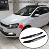 Подходит для аксессуаров VW Polo Mk5 6R 2010 2011 2012 2013 2014 2015 2016 2017 Черная фара, декоративная накладка на бровь
