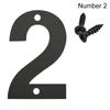 Durable For Home Mailbox Hotel Address Steel 0 To 9 Number Plate Sign Door Label Numeral Tag