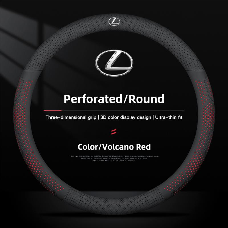2026 Hot Interior Stickers 38cm Diameter Leather Car Steering Wheel Cover For Lexus RX330 IS250 Ct200h ES300h LS Non-slip Steeri