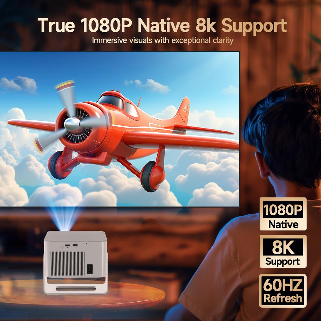 Magcubic Android 14 900 ANSI Проектор Автофокус Нативное 1080P Поддержка 8K С Wifi6 BT5.4 Портативный Кинотеатр На Открытом Воздухе HY350Max