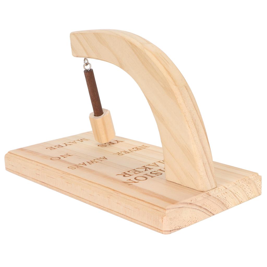 Wooden Magnetic Decision Maker Innovative Oscillating Magnetic Selector Swing To Find Answer for Indecisive Person