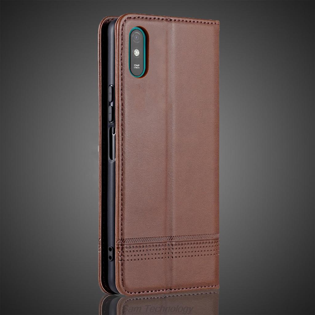 Роскошный магнитный адсорбционный кожаный чехол для Xiaomi Redmi 9A Flip Cover Защитный чехол Capa Fundas Coque