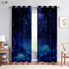 Космические шторы Звездное небо Млечный путь Метеор Звездное небо Закат Мечтательные Красочные Шторы для спальни Гостиной Детской комнаты 2 шт.