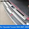 Для Hyundai Tucson NX4 -2024 2025 Наружные Задний Багажник Бампер Пороги Дверь Багажника Накладка Защитная От Царапин Аксессуары