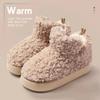 Зимние сапоги, женская зимняя обувь для влюбленных из искусственного кашемира, теплые плюшевые сапоги, утепленная хлопковая обувь на открытом воздухе