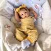20 Inch Handmade 3D Painted Skin Simulation Dolls with Visible Veins Soft Cloth Body Newborn Baby Doll Realistic Baby Doll Toys for Kids Birthday Gift