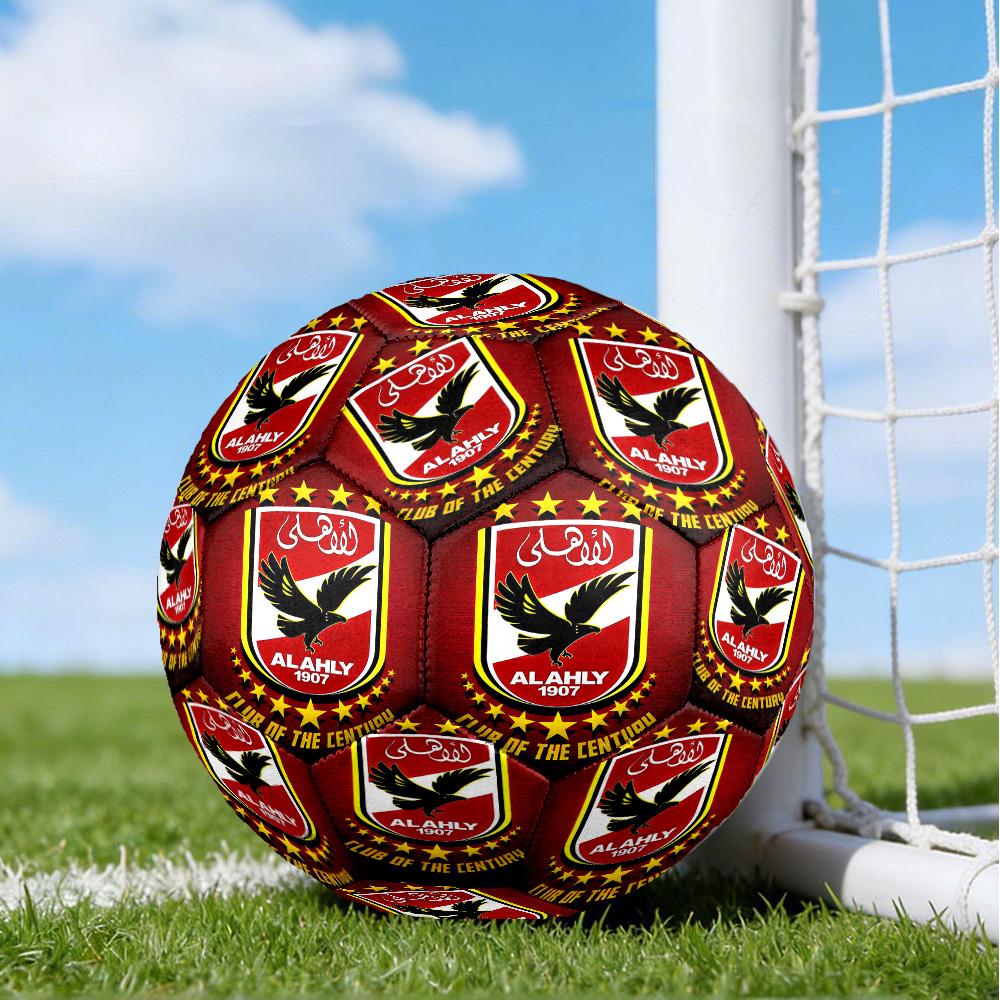 Ahly Football club Printed Size 5 Soccer Balls, High-Quality, Anti-Slip, Protective Football, A Unique Gift , Birthdays, Christmas Gifts