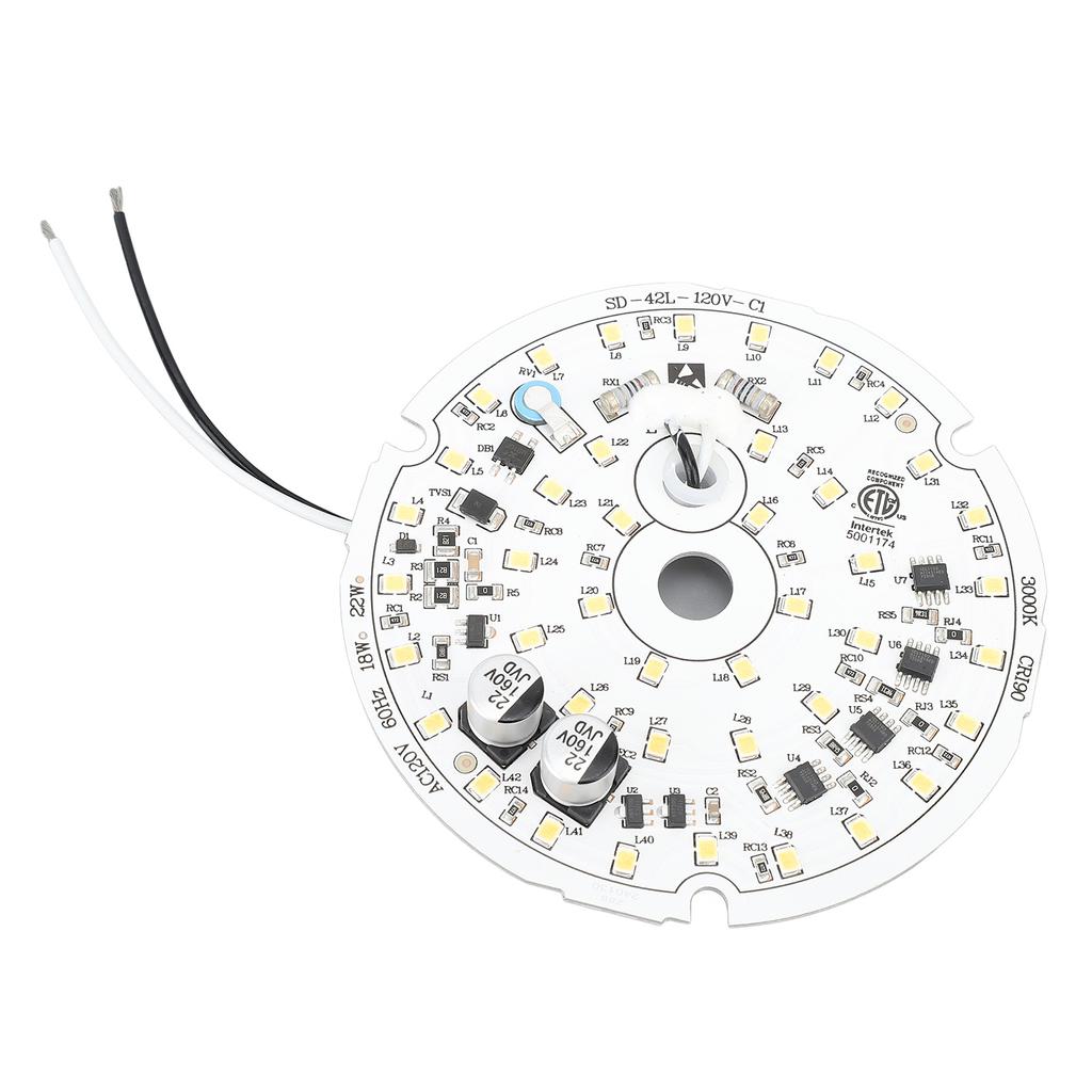 Ceiling Fan Light Replacement Panel 3.93inch Led AC120V 18W 2000LM Dimmable Ceiling Fan Light Board