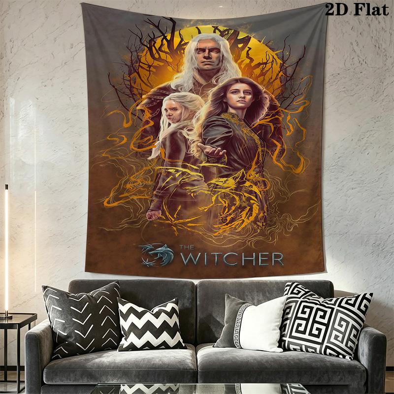 Witcher Wall Tapestry Tapestry Background Cloth Fashion Print Christmas Gift Soft Background Wall Hanging Cloth