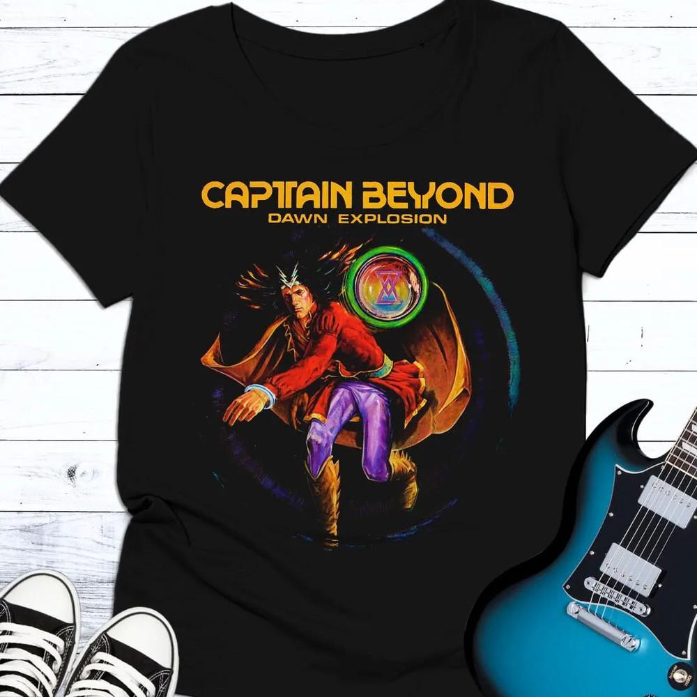 Редкий! Футболка Captain Beyond Tour Унисекс с коротким рукавом от S до 5XL Унисекс Футболка