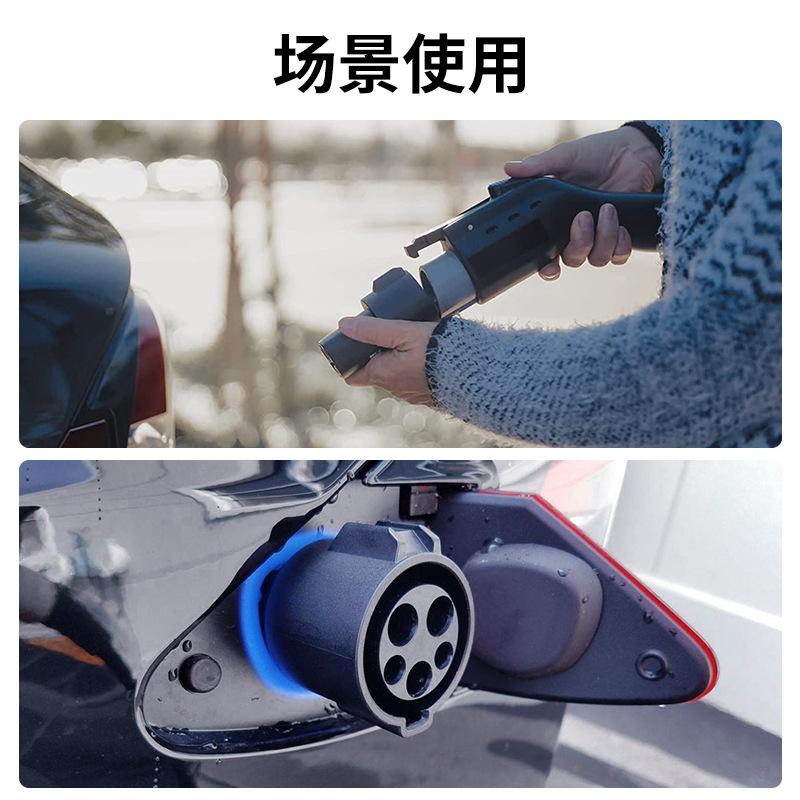 Адаптер для электромобиля EV Type 1 для преобразователя TESLA J1772 для разъема зарядного устройства Tesla EV для аксессуаров для электромобиля