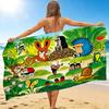 1Pc Forest Animal Beach Towel, Quick Dry, Multi-Use for Beach Pool Gym Yoga Home Travel, Christmas, Halloween, Xmas Gift M928489