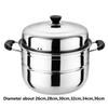 С Пароваркой Посуда из нержавеющей стали Многоцелевая кастрюля для супа и варки на пару Индукционная плита Газ