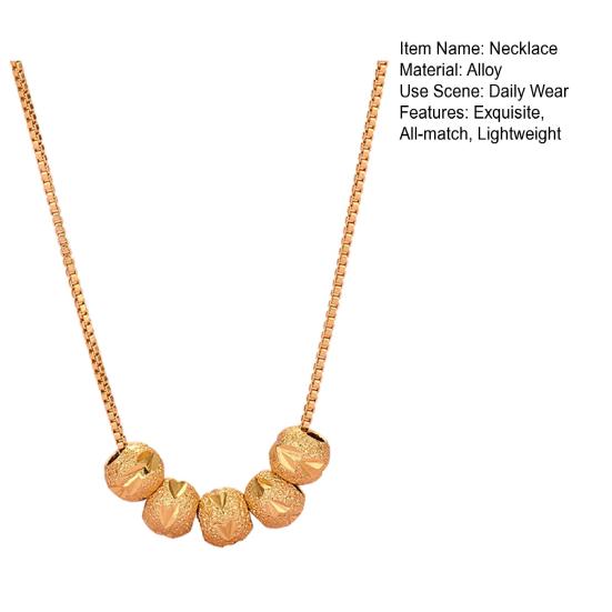 Ожерелье в европейском и американском стиле, модные аксессуары, серебристого/золотистого цвета, штампованное, минималистичное ожерелье-чокер из бусин для повседневной носки