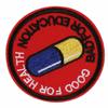 New Japanese Akira Kaneda Good For Health Bad For Education Iron On 2.5" Patch