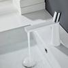 White Bathroom Sink Faucet Brush Gold Cold Hot WashBasin Vessel Mixer Tap Single Handle Brass Matt Black Luxury