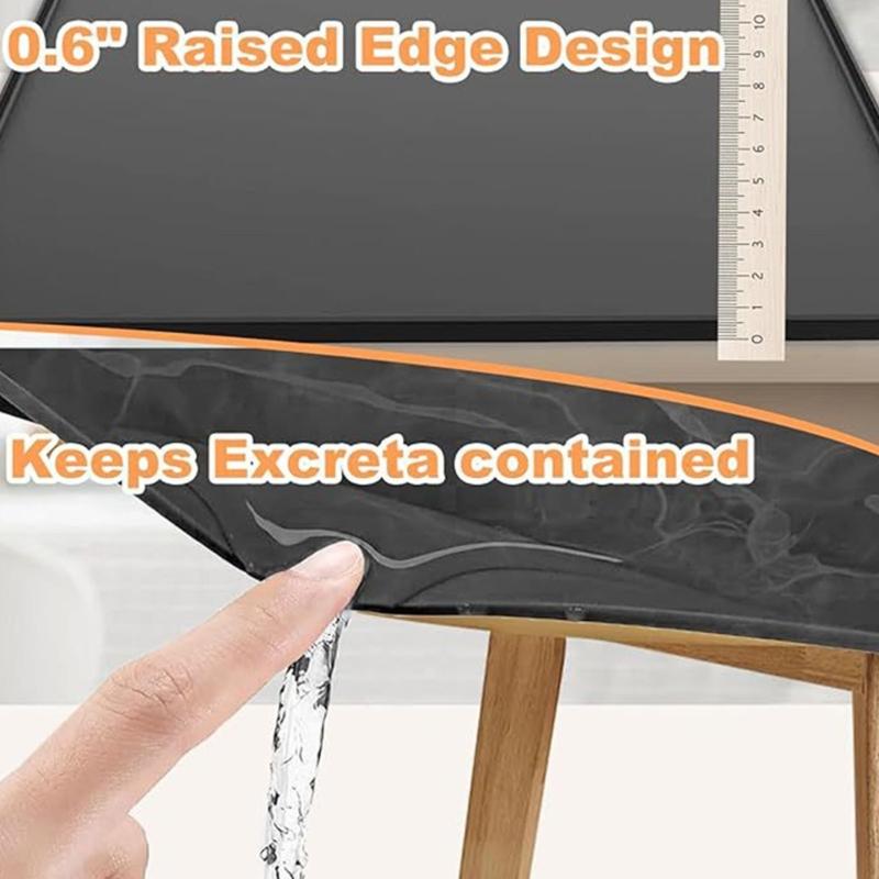 Водонепроницаемый противоскользящий коврик для ванной комнаты, защита пола от стула для унитаза, прочный силикон, легко чистится и перемещается