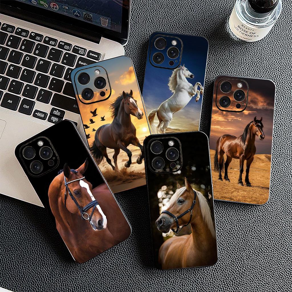 Чехол для Samsung Galaxy S10 S8 S9 Plus A33 A34 A31 70 A71 A72 Note 20 9 8 S10E Кейс Чехол для телефона Обои с дикой лошадью