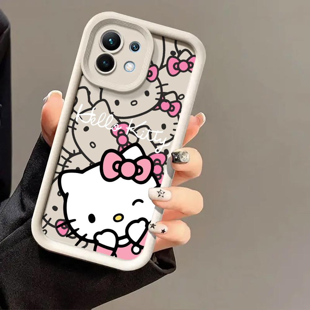 Hellos KT-Kittys Cat Anime Phone Case For Xiaomi 14T 14 13T Pro 12 13 11 Lite POCO F3 F5 X5 X6 M5s M6 Pro Soft Shockproof Cover