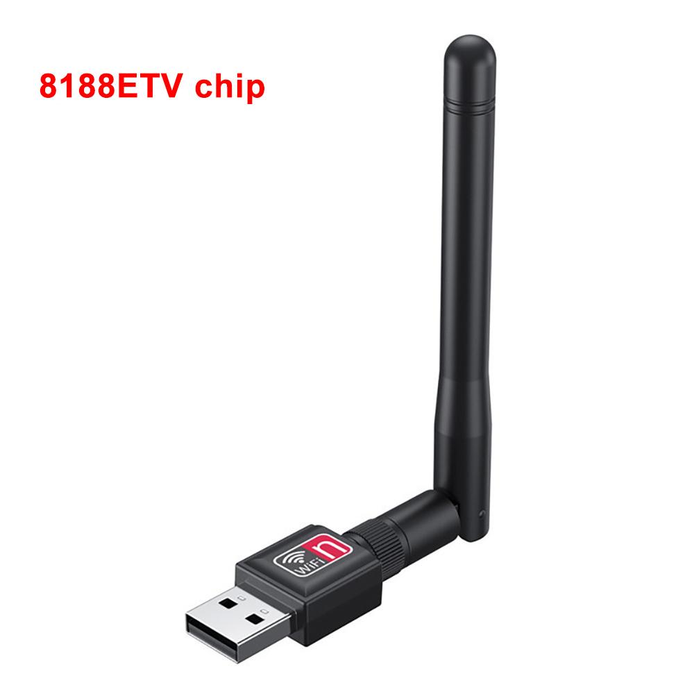 1PC Mini USB WiFi Adapter 150Mbps 2.4G Wireless Network Card USB LAN Dongle 802.11 B/g/n 5db Antenna Wi Fi Receiver For PC Laptop