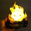 Новая 12см Лампа-объект Кальцифер Мультяшная Аниме Пламя Сердца Настольные Фигурки Модель Статуэтка Игрушки Коллекция Украшение