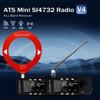 V4 ATS MINI Radio with Headphone Amplifier LSB USB Transistor Pocket Radios 1.9inch IPS Screen Si4732 DSP Radio AM FM Receiver