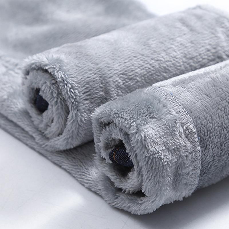 Зимние толстые бархатные женские джинсы скинни с высокой талией, простые флисовые теплые облегающие эластичные женские повседневные джинсовые брюки-карандаш