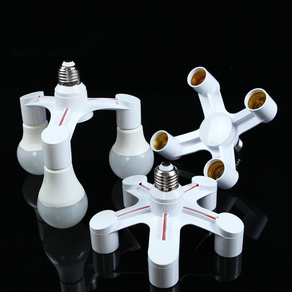 In 1/5 In 1/6 In 1 Splitter E27 To E27 Bulb Adapter Holder Lamp Socket LED Bulb Holder Lamp Base