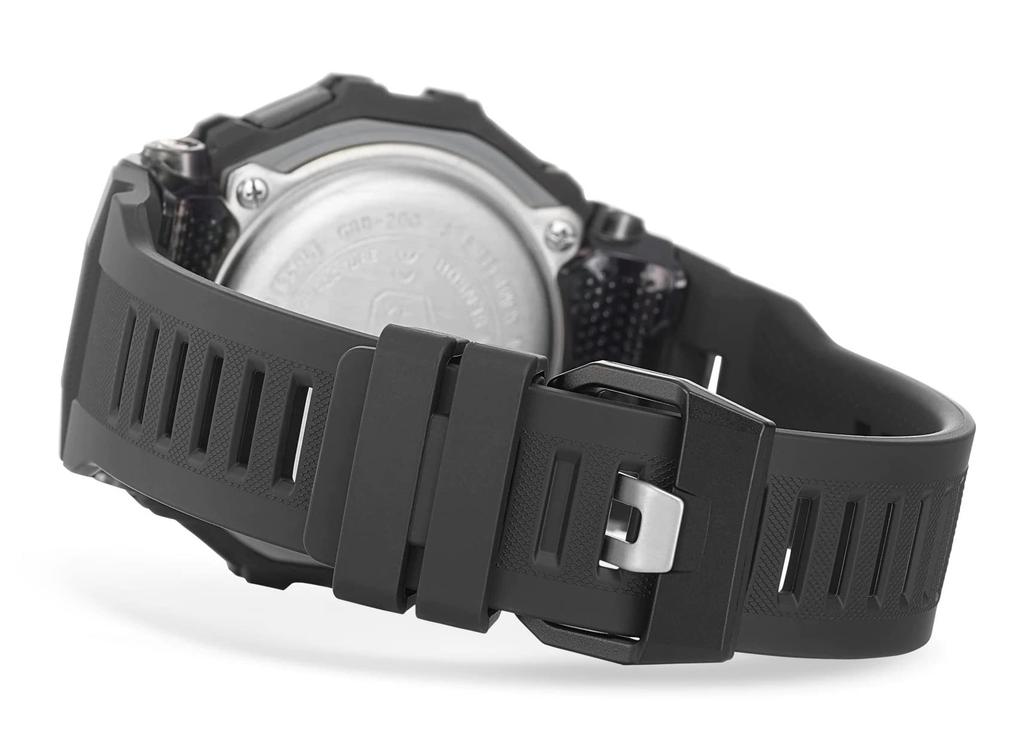 Casio Цифровые кварцевые часы с пластиковым ремешком Мужские GBD-200-1ER, Черный/Белый, 49, GBD-200-1ER-AMZUK.