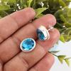 Серьги с голубым топазом Swiss Blue Topaz Gemstone Earring, 925 Solid Sterling Silver Earrings Jewelry Handmade Earrings, Silver Jewelry For Gift