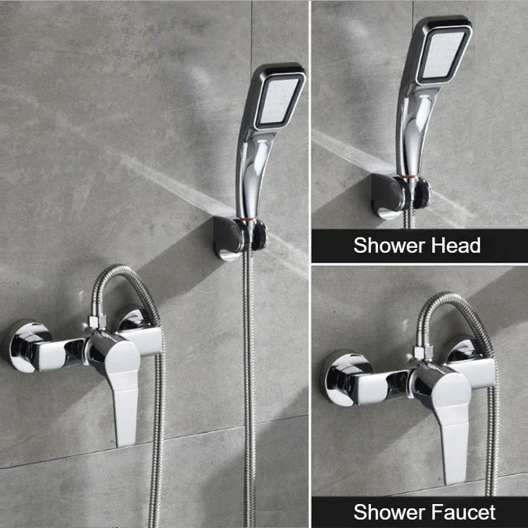 Настенный бытовой водонагреватель Смеситель для душа Ванная комната Скрытый клапан для душа с холодной и смешанной водой Аксессуары для душа