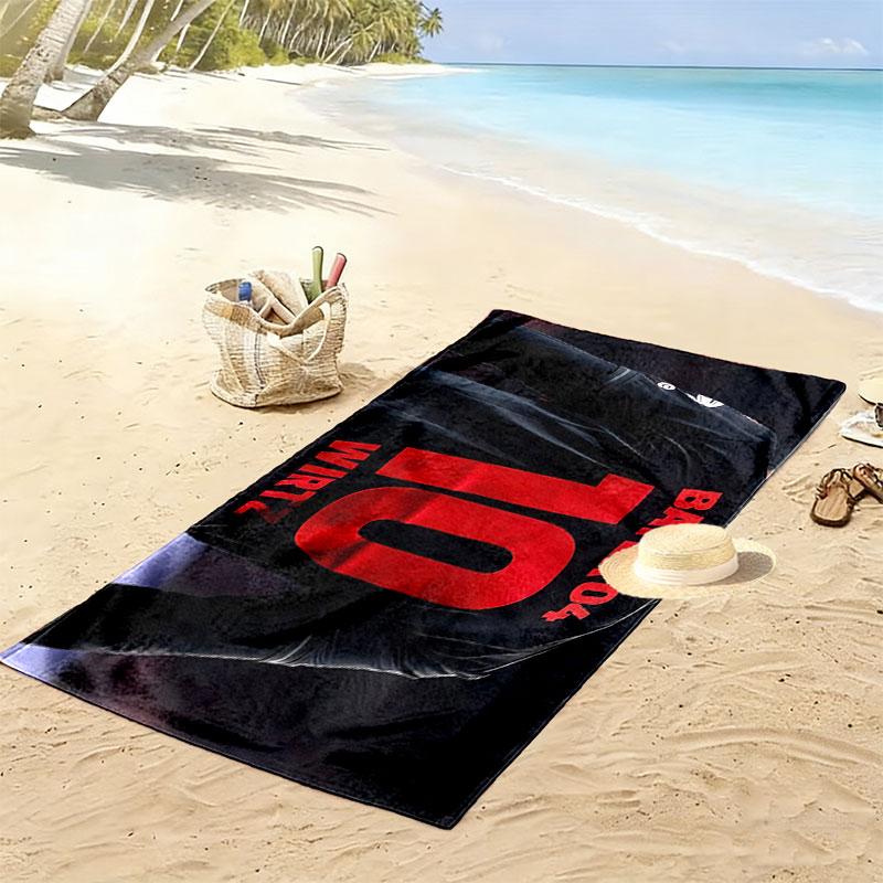 Wirtz Print Beach Towel, Large Soft Quick Dry Towel for Beach Camping Swimming