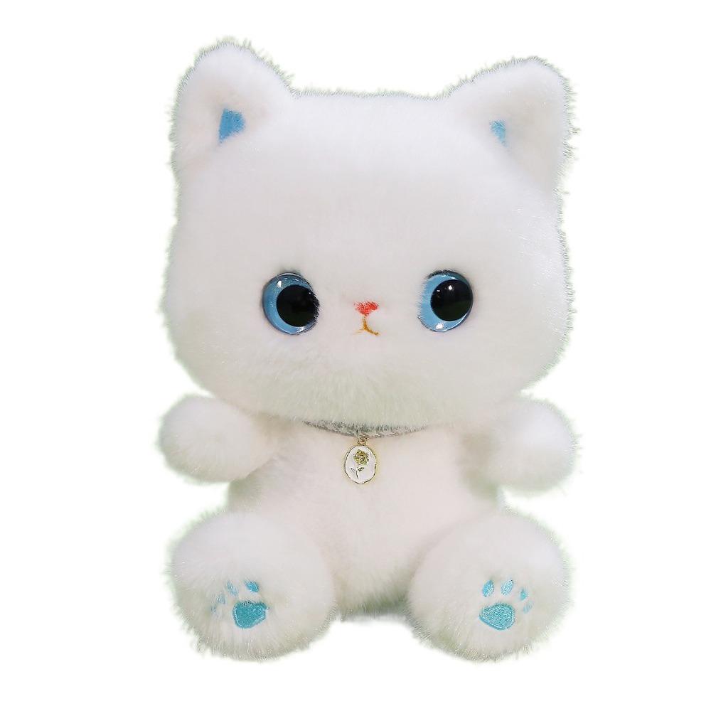 Мягкие игрушки Черный кот Плюшевая игрушка Кавайный кот Настольная кукла Креативная сиамская кошка Кукла Детские подарки