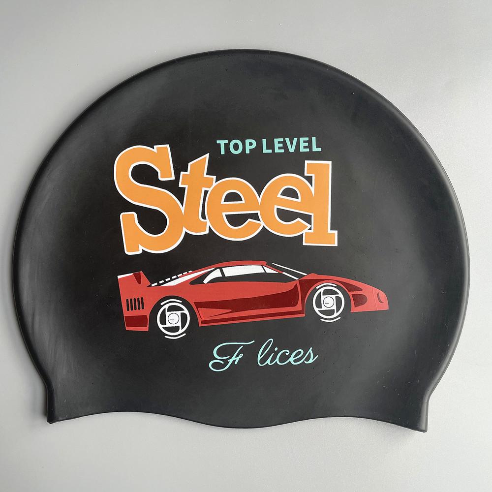 Очень большая мультяшная силиконовая шапочка для плавания для мальчиков и девочек – Водонепроницаемая и мягкая