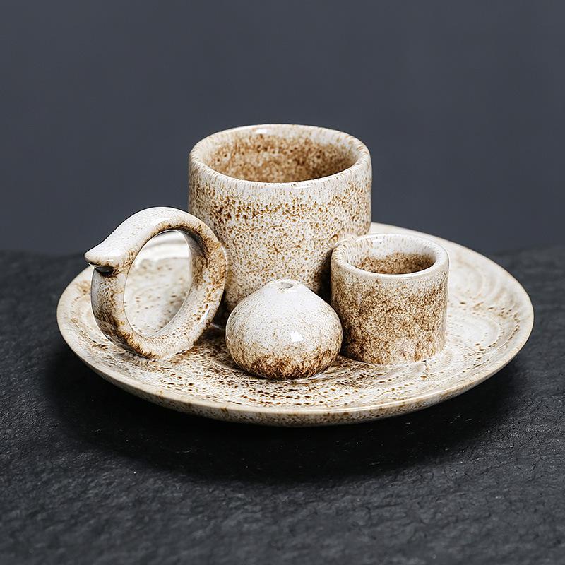 Новый керамический набор для благовоний - Многофункциональный домашний декор, 4-в-1 подставка для благовонных палочек и шалфея, держатель для пало санто и свечей